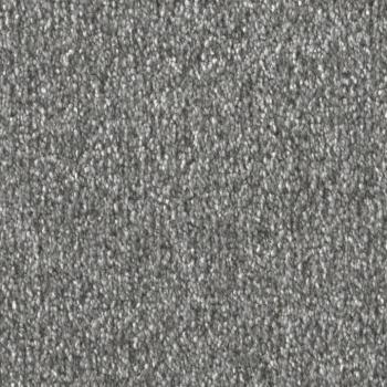 Draufsicht auf Vorwerk Celina 55A9 grau Teppichboden mit Preisschild 79,95 €/m²